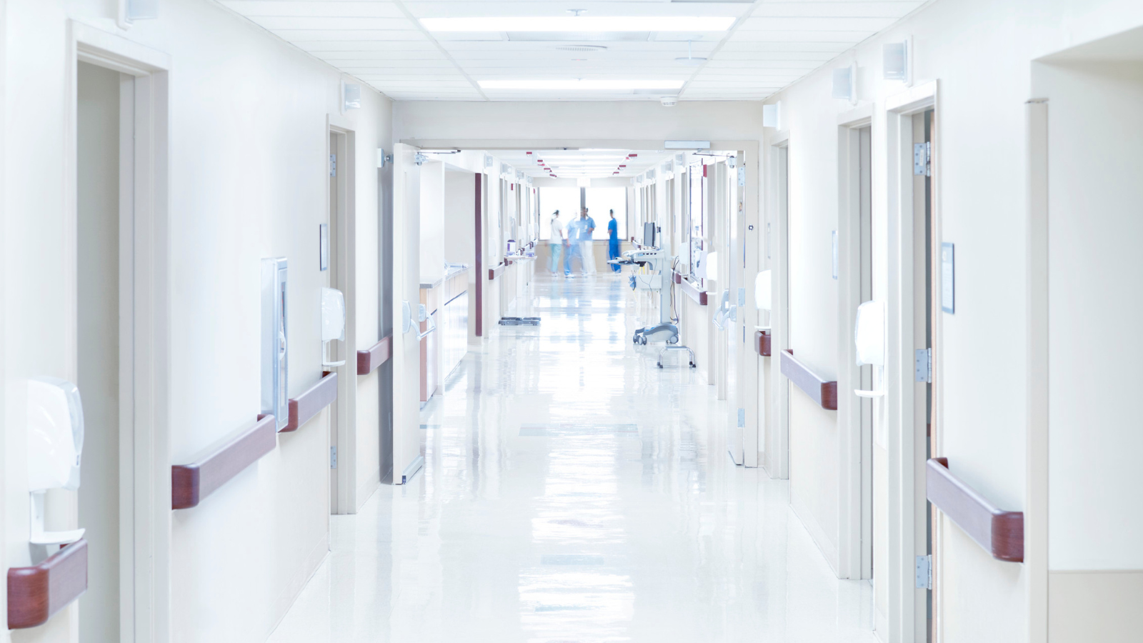 Hospital empty corridor